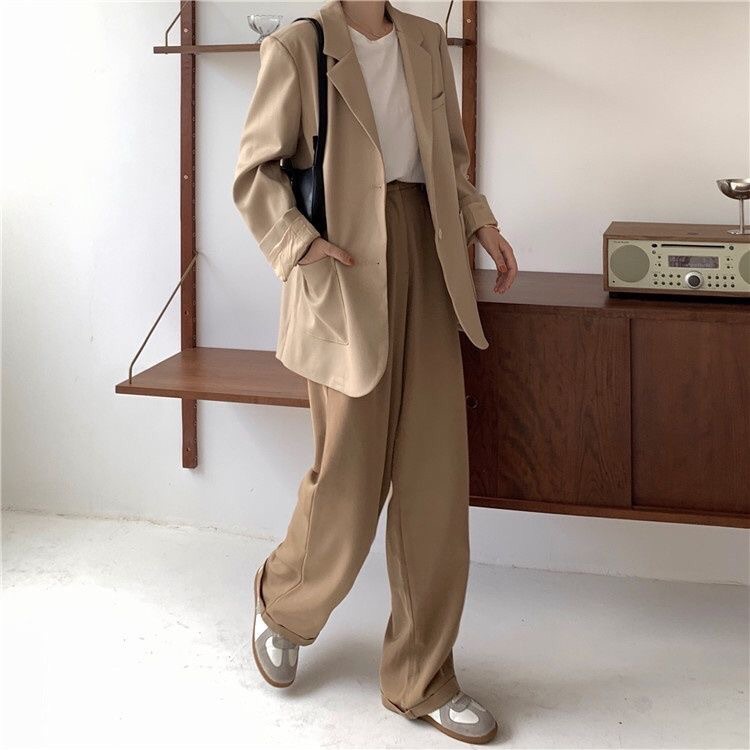 Áo Khoác blazer oversize Phong Cách Anh Quốc Thời Trang Mùa Xuân Mới 2023