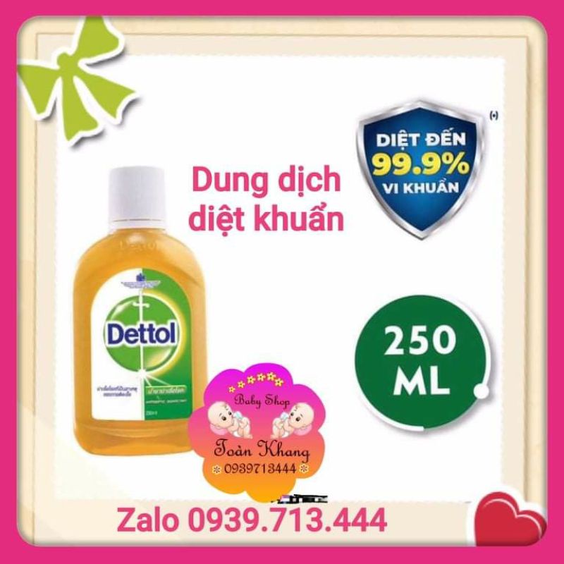 DUNG DỊCH DIỆT KHUẨN DETTOL 250ML