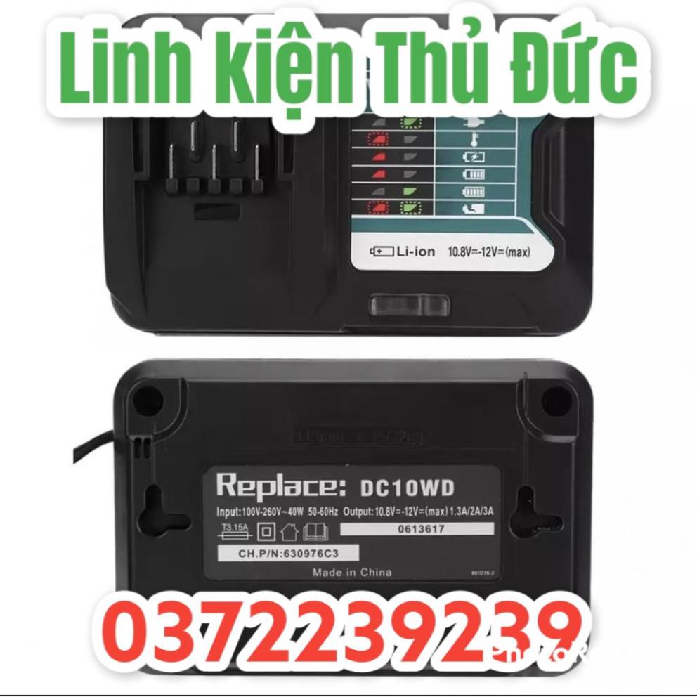 Lktd BN. Sạc pin Makita DC10WD Max 10.8v - 12v Li-ion, pin trượt.