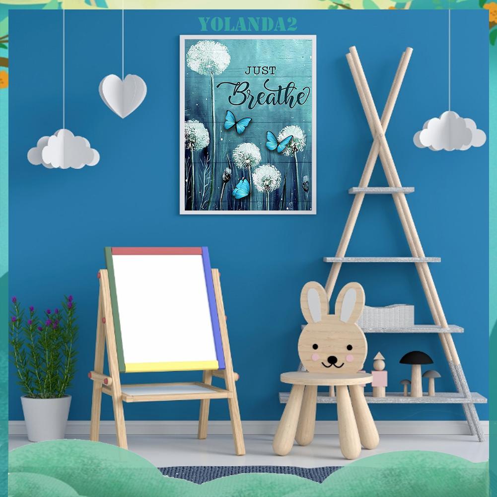 Toàn Bộ Tranh Thêu Chữ Thập Hình Hoa Bồ Công Anh Và Bướm 11ct