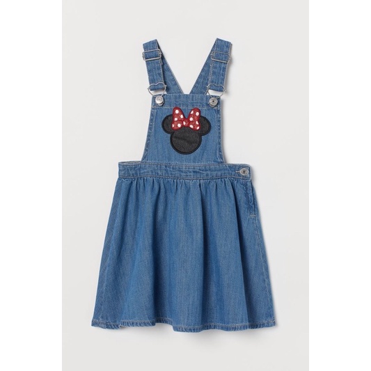 Yếm Váy Bé Gái Minnie Denim HaM