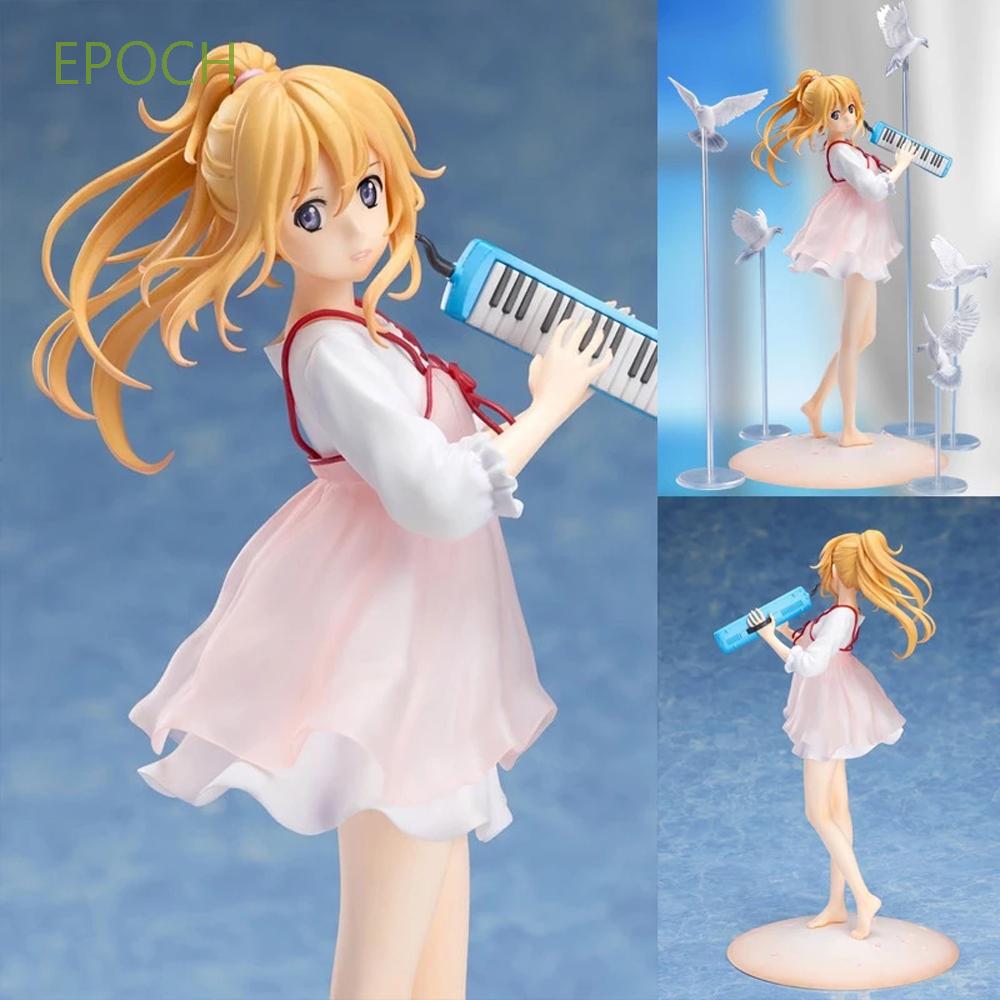 EPOCH Japanese Figurine April is your lie Car Decoration Action Figure Gong Yuan Xun Anime Collectible Model Toys Girl figure PVC Liggen In April Kaori Miyazono