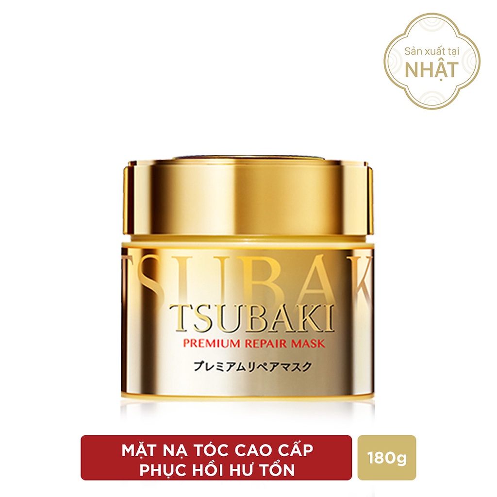 Mặt nạ ủ tóc Tsubaki cao cấp dưỡng tóc phục hồi hư tổn 180g - stubaki