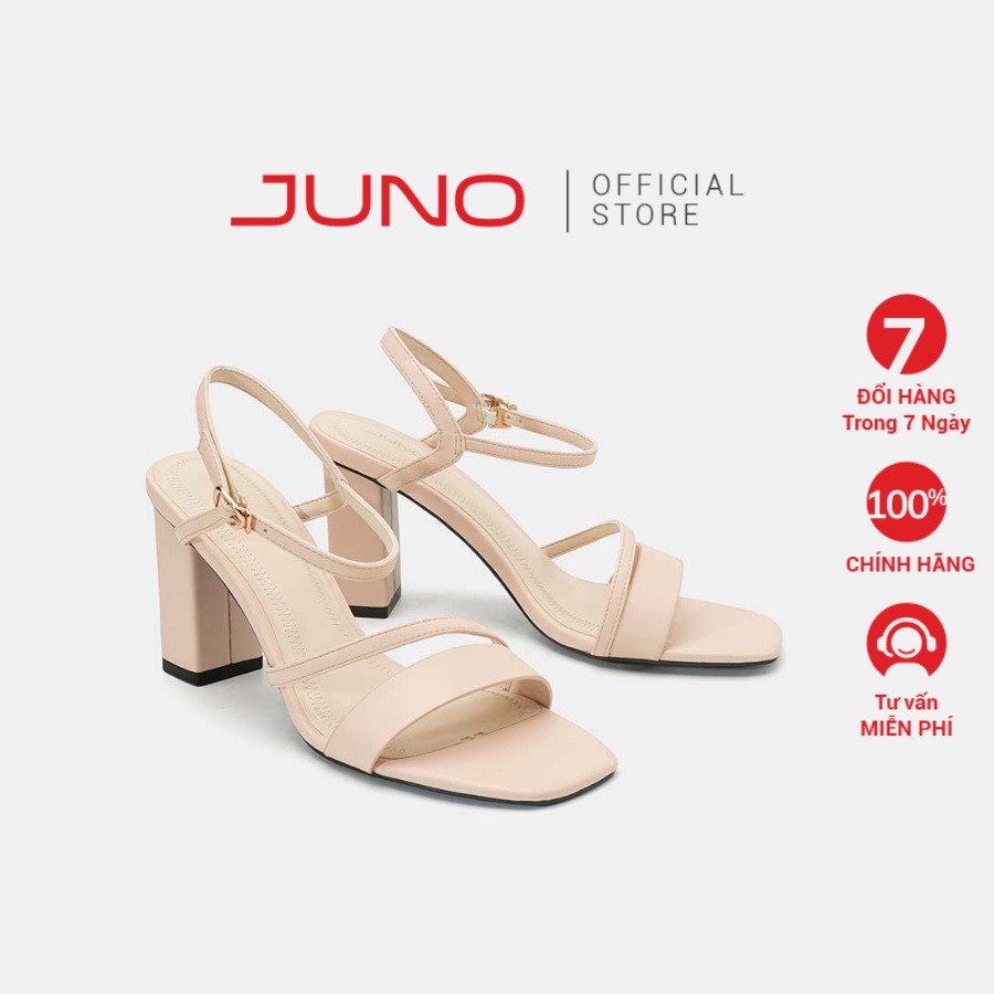 JUNO - Giày Sandal Gót Vuông Quai Ngang - SD09084