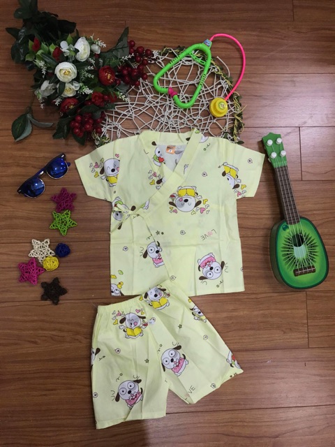 Bộ yukata vải kate cho bé trai và bé giá 8-18kg