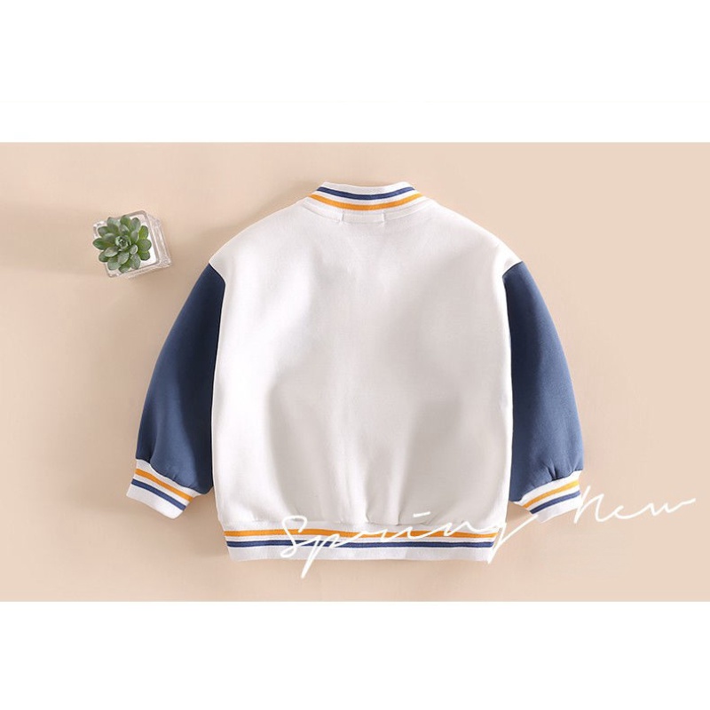 Áo Khoác Bóng Chày Thời Trang Xuân Thu Cá Tính Cho Bé Trai