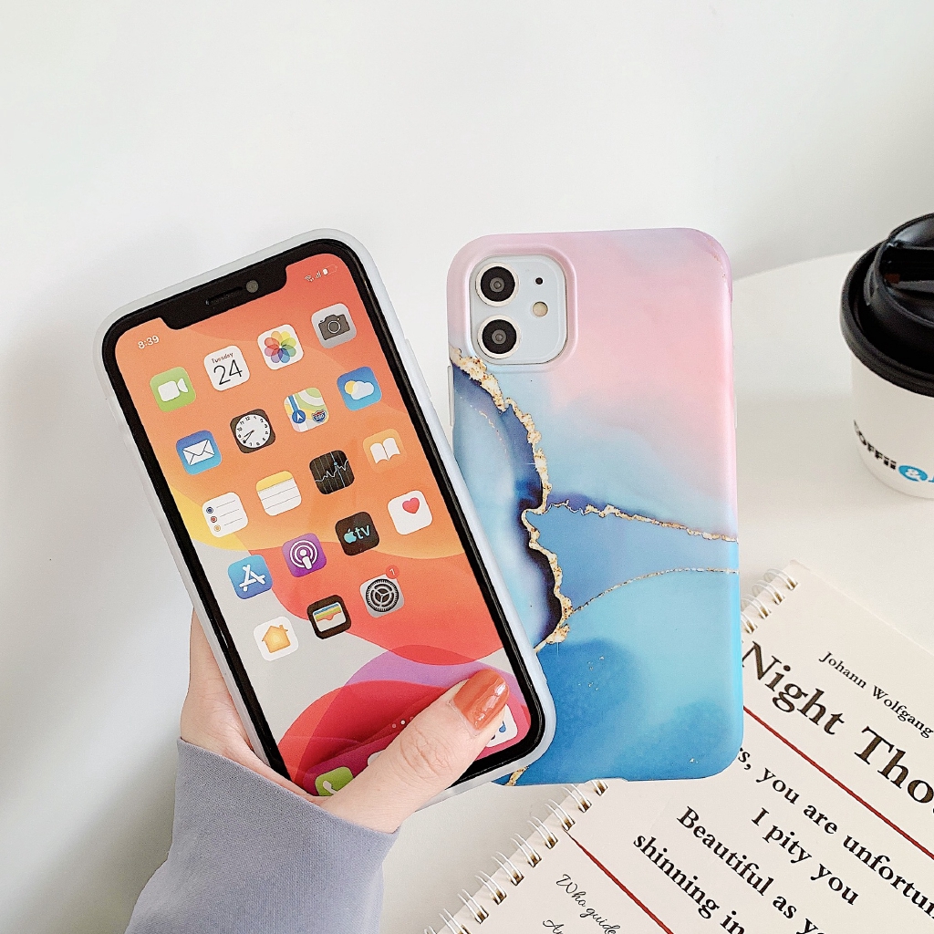 Ốp điện thoại họa tiết vân gạch sang trọng dành cho iPhone11 Pro Max XS Max XR 7 8 Plus SE 2020