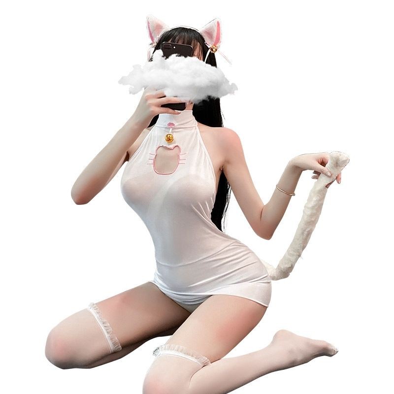 Cosplay Neko Mèo xinh kèm tai và đuôi