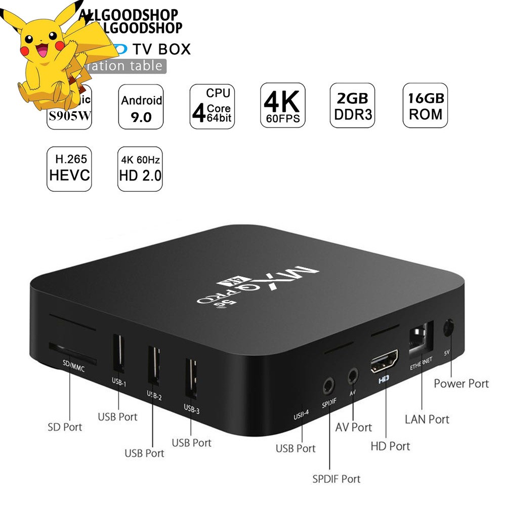 Đầu Mxq Pro 5g 4k Rk3229-5G 8 + 128gb Ultra Hd Smart Tv Box Thông Minh Android Mxqpro 85g + 128gb