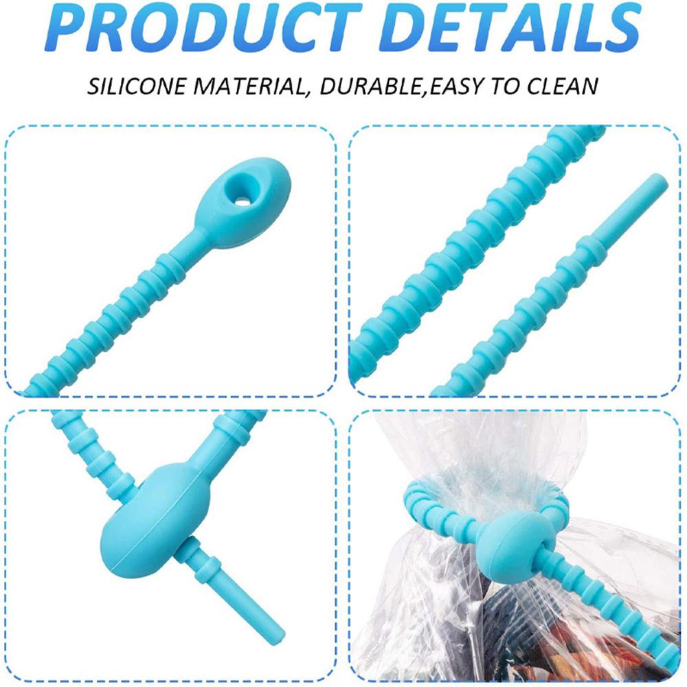 PISTA Set 10 / 20 Kẹp Miệng Túi Thực Phẩm Bằng Silicone
