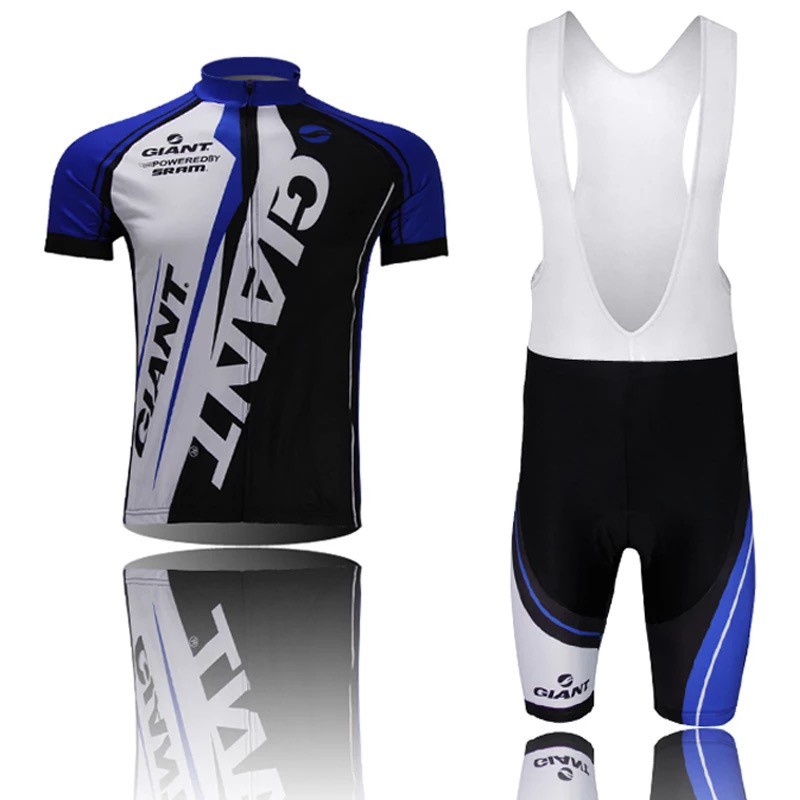 Bộ Áo Tay Ngắn + Quần Yếm Ngắn Thoáng Khí Nhanh Khô Phong Cách Mới Cho Nam Chạy Xe Đạp