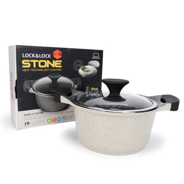 Nồi đá Lock&Lock 20-24cm stone