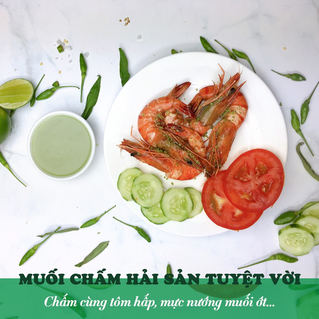 Combo 2 chai muối ớt chanh Nha Trang 200gr Dh Foods gia vị sốt chấm hải sản đồ nướng
