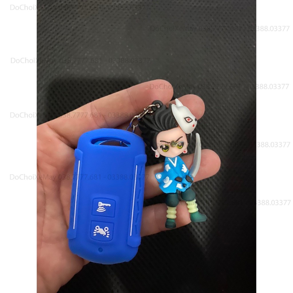 Bao bọc Remote 2 nút Smartkey Honda tặng kèm móc khoá hoạt hình 3D cao cấp xịn sò . DoChoiXeMay