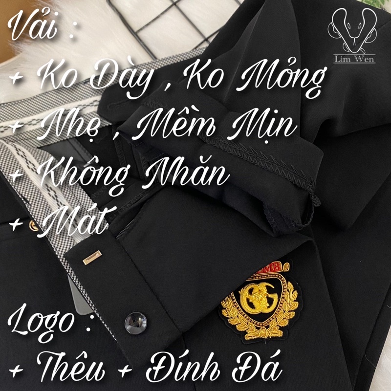 Quần Logo Đính Đá ( Ảnh Thật ) - Chất Vải Cao Cấp (Ko Nhăn) - Quần Âu Logo , Quần Tây Nam , Quần Vải Logo - Lim Wen | BigBuy360 - bigbuy360.vn
