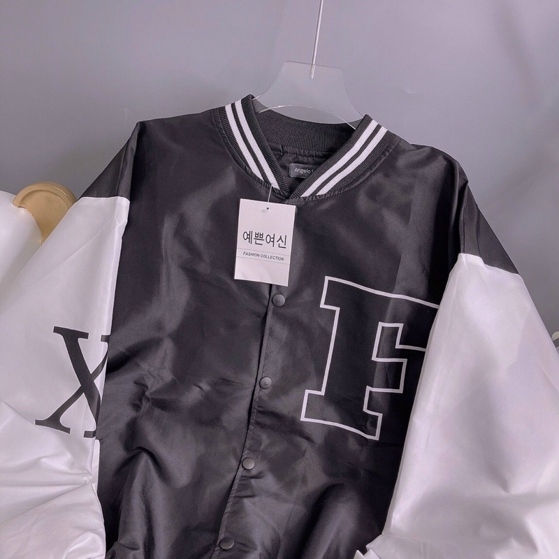 Áo khoác bomber bóng chày dù mero 2 lớp unisex ulzzang nam nữ