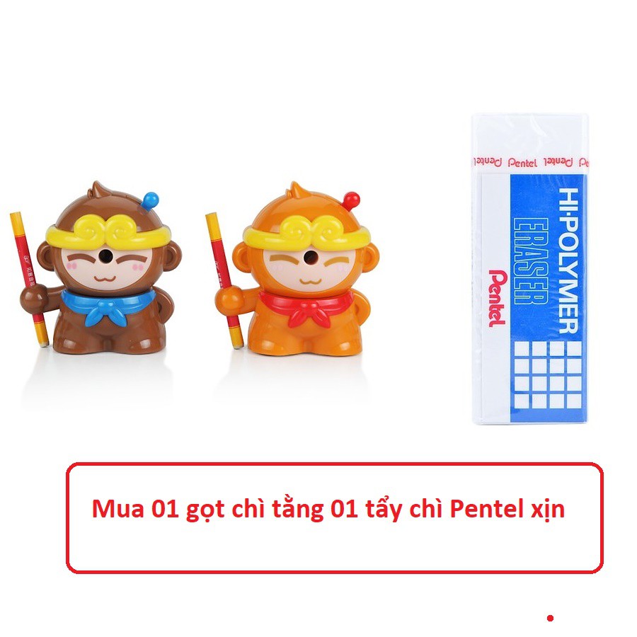 Gọt Chì Quay Tay tặng kèm tẩy chì Pentel