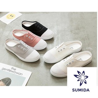 Giầy mọi lười thể thao hở gót (sục vải) giầy slip on vải nữ Hàn Quốc cao cấp  giá rẻ 317 GVNU02