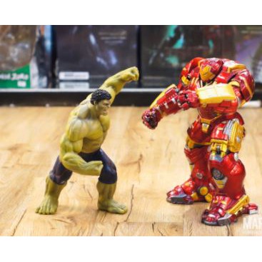 Mô hình đồ chơi nhân vật người khổng lồ xanh Hulk Mavel toàn thân Hulk Buster Iron Man 32cm tượng người sắt ironman