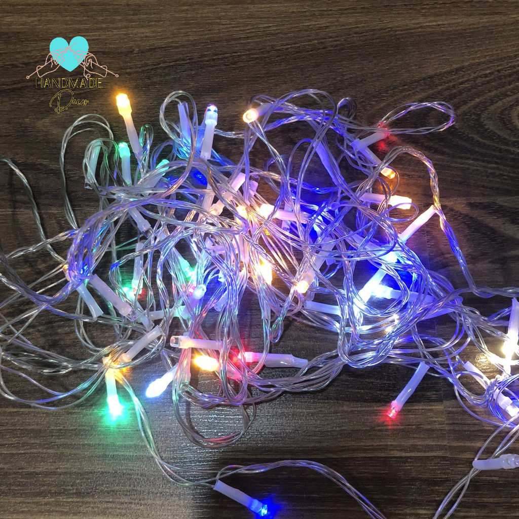 Đèn Led trang trí dài 5 mét bao gồm 28 bóng led nháy 7 màu có 3 chế độ nháy ,dùng phích cắm tiện lợi