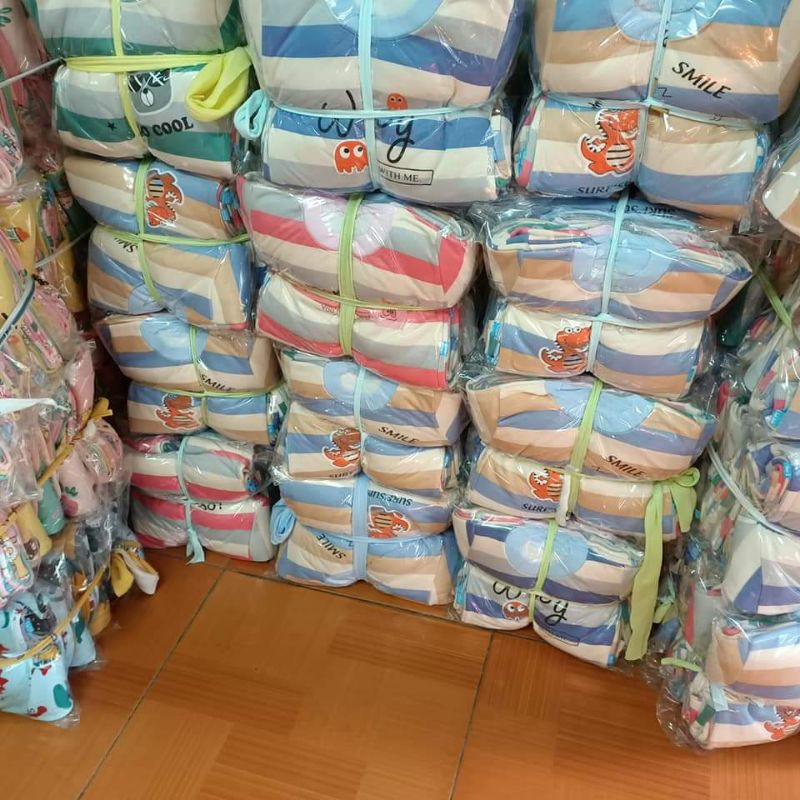 Bộ nỉ kẻ lót lông cho bé yêu