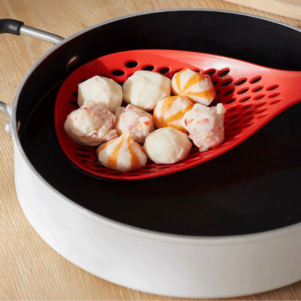 Muỗng múc mì cỡ lớn có lỗ ráo nước chịu nhiệt thân thiện với môi trường phong cách Nhật Bản tiện lợi