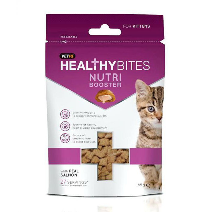 Thức ăn vặt cho mèo con M&amp;C HEALTHY BITES NUTRI BOOSTER FOR KITTEN 65g