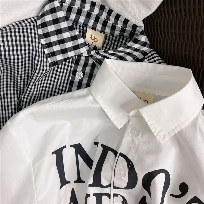 Áo Sơ Mi Dài Tay Phong Cách Nhật Bản Thời Trang Cho Bé Trai