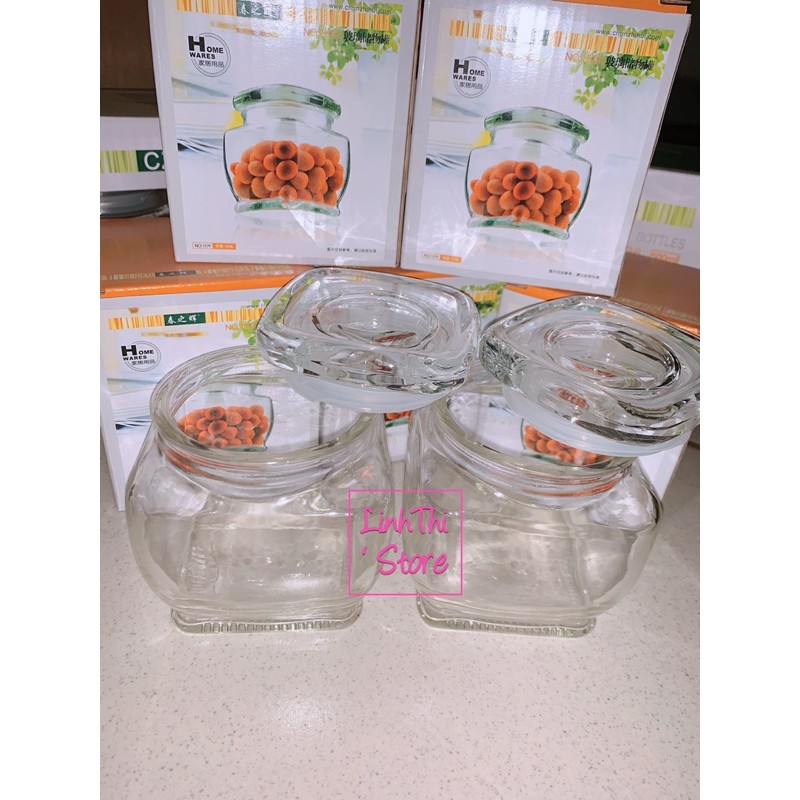 Hủ thủy tinh vuông đựng gia vị - 1579 | BigBuy360 - bigbuy360.vn