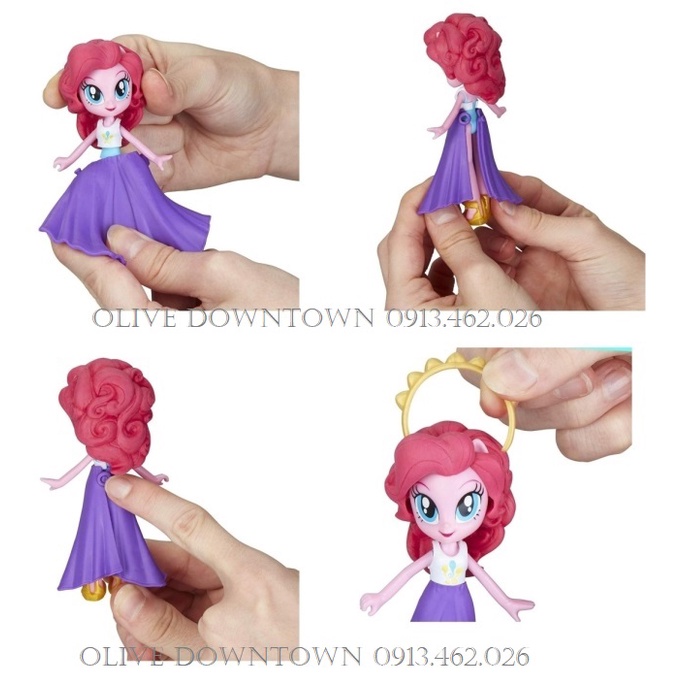 PONY 🌸 Set 2 Búp bê 10cm & 15 Phụ kiện Thời trang khác nhau - MY LITTLE PONY dòng Fashion Squad