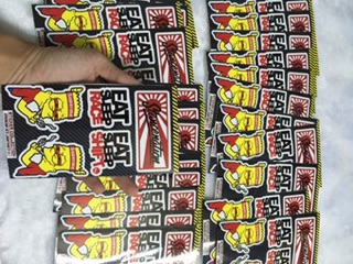 Stiker tấm chữ nhật simpson eatsleep