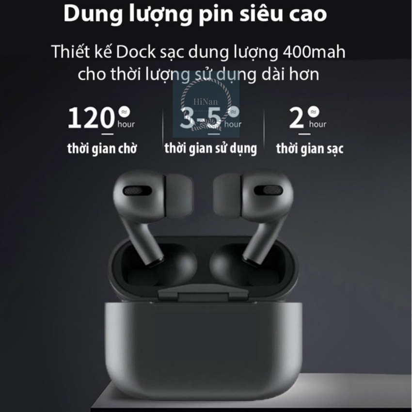 Tai Nghe Bluetooth AP air đen nhám bản Pro ,full chức năng  Định Vị  Dùng Cho Cả IOS và Androi - HiNan Shop
