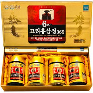Cao Hồng Sâm 365 Hàn Quốc, Hộp 4 lọ x 240ml