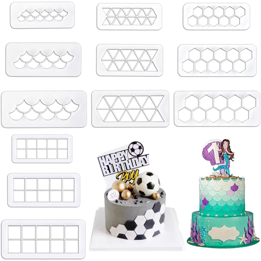 Set 3 Khuôn Làm Bánh 4 Kiểu Dáng Độc Đáo