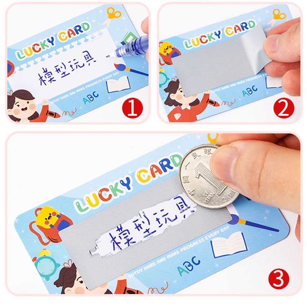 Bộ 20 đồ chơi thẻ cào họa tiết hoạt hình làm quà tặng khen thưởng cho bé cố gắng đạt mục tiêu học tập diy