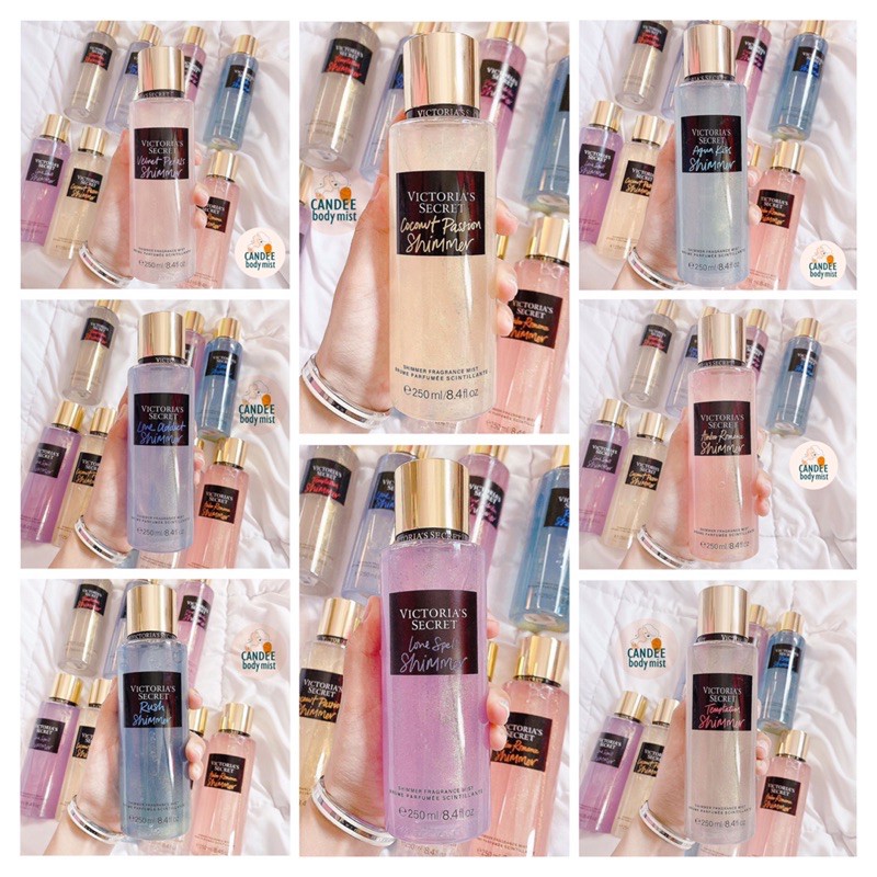 Body mist xịt thơm Victoria’s Secret 250ml có kim tuyến bling bling