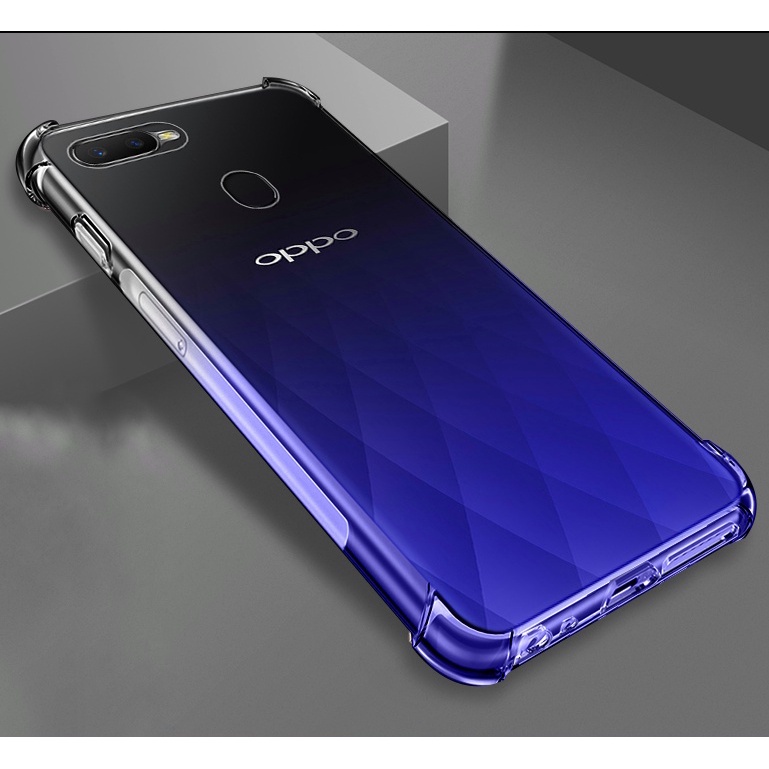 Ốp lưng Oppo F9 / Oppo A16K dẻo trong suốt lồi 4 góc chống sốc chống va đập mạnh hạn chế ố vàng