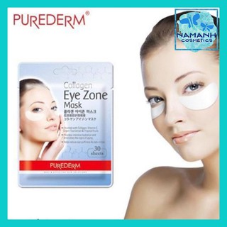 Set 3 Gói Mặt nạ dưỡng mắt (90 miếng) Collagen Eye Zone Mask Purederm