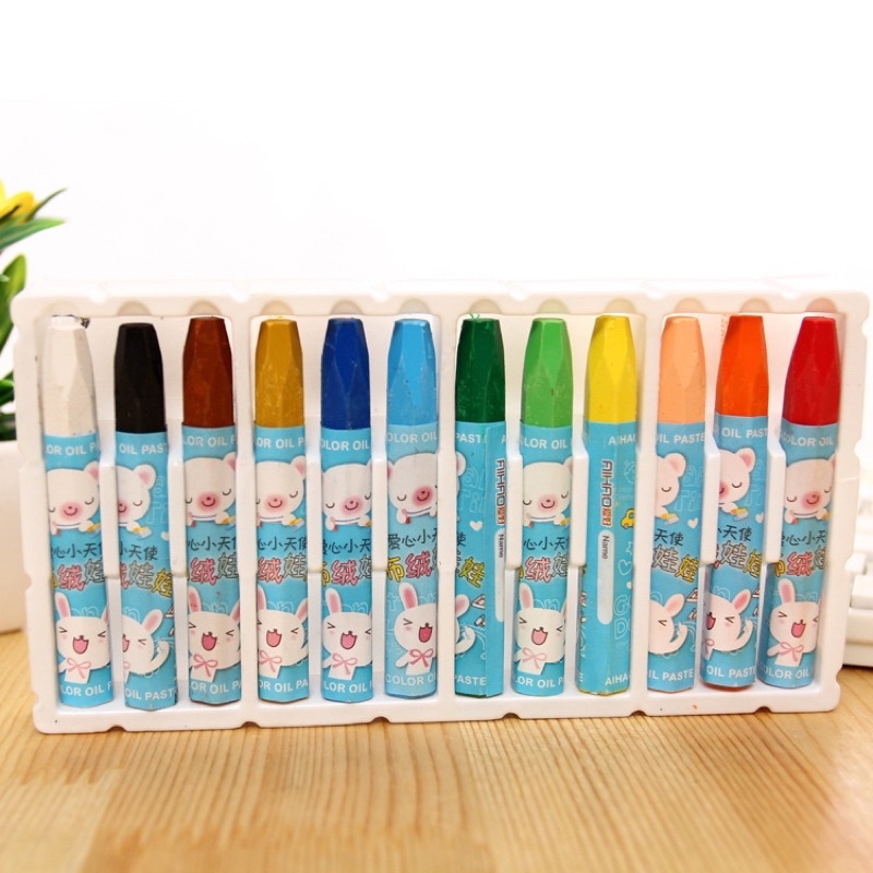 Hộp 12 màu sáp Aihao mã 68013-12