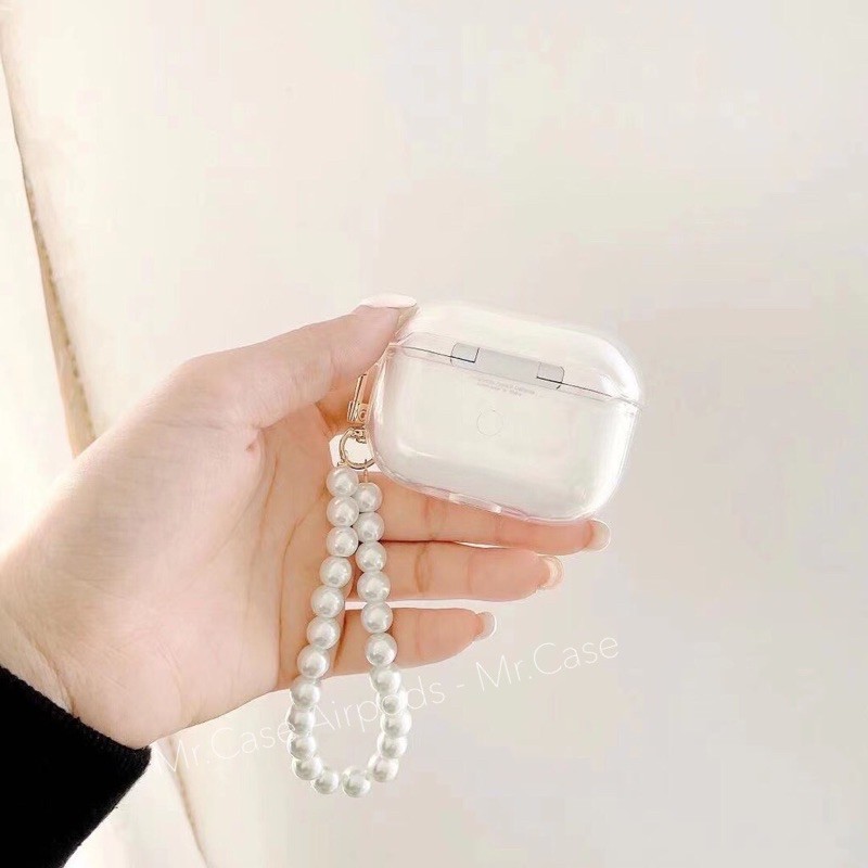 Case Airpods 1/2 /Pro Vỏ Ốp Tai Nghe Hình Trái Đào Kèm Móc Khoá - Mr.Case AirPods