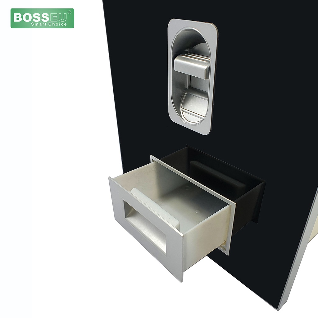BossEU - Thùng gạo mặt gương, nút nhấn cao cấp BS250 BS300