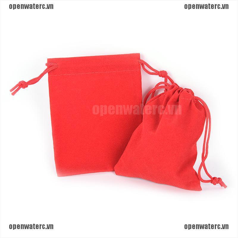 Bộ 10 Túi Nhung Dây Rút Kích Thước 7 * 9cm Dùng Để Đựng Trang Sức / Quà Cưới
