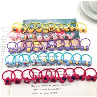 SET 10 DÂY CỘT TÓC NHIỀU MÀU DỄ THƯƠNG