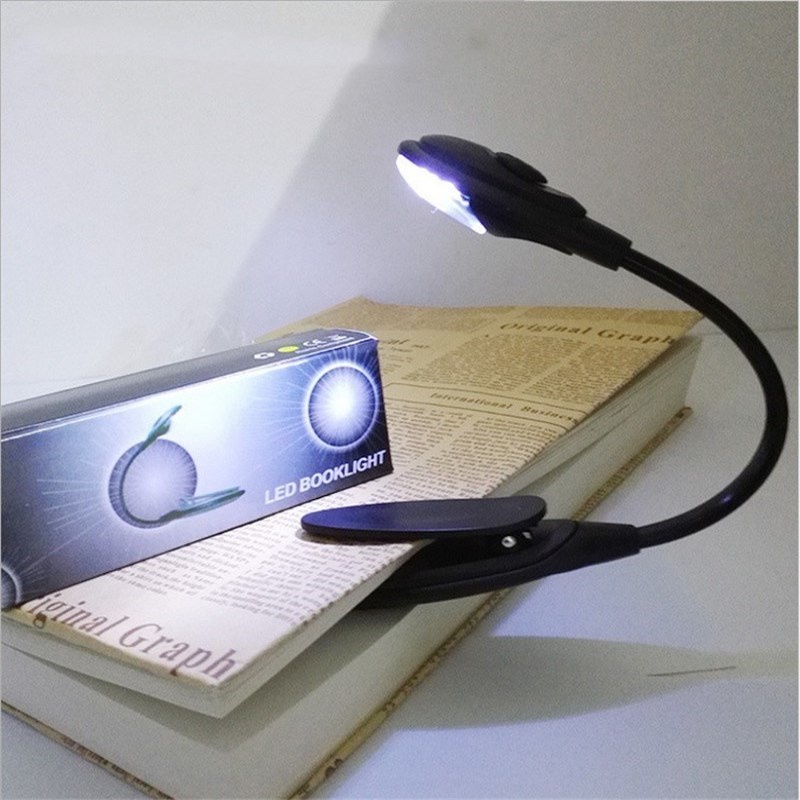 Đèn LED Đọc Sách Bảo Vệ Mắt Dạng Kẹp Linh Hoạt Nhỏ Gọn Linh Hoạt