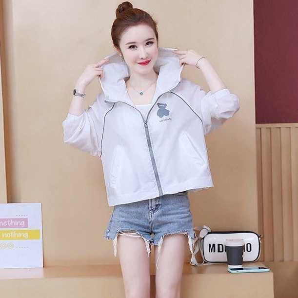 Áo Khoác Cardigan Có Mũ Trùm Chống Nắng Chống Tia UV Thời Trang Mùa Hè Cho Nữ