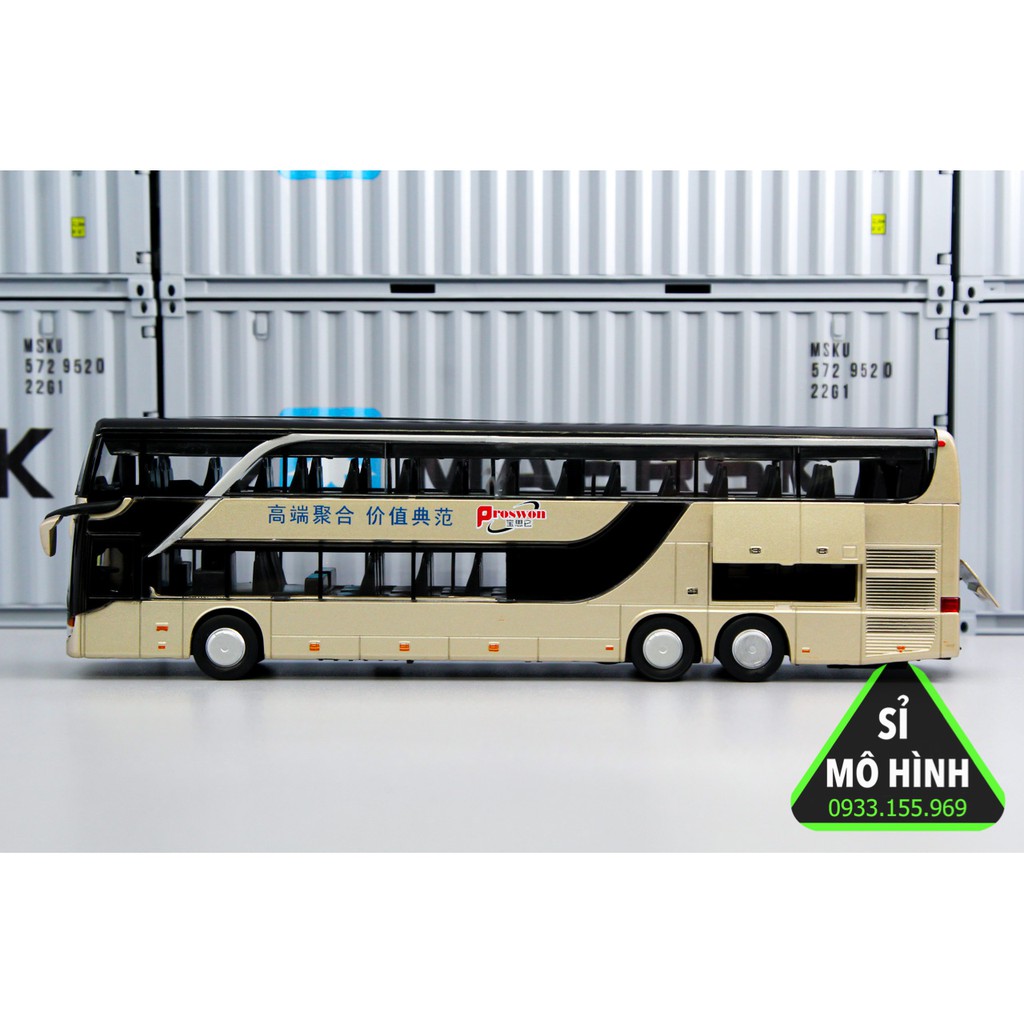 [ Sỉ Mô Hình ] Mô hình xe khách xe bus hai tầng