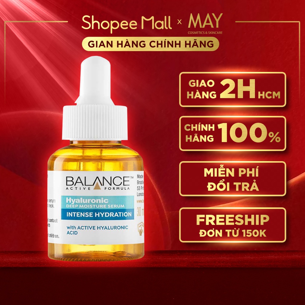 Serum Cấp Nước Dưỡng Ẩm Balance HA HYALURONIC Deep Moisturizing Active FORMULA  30ml