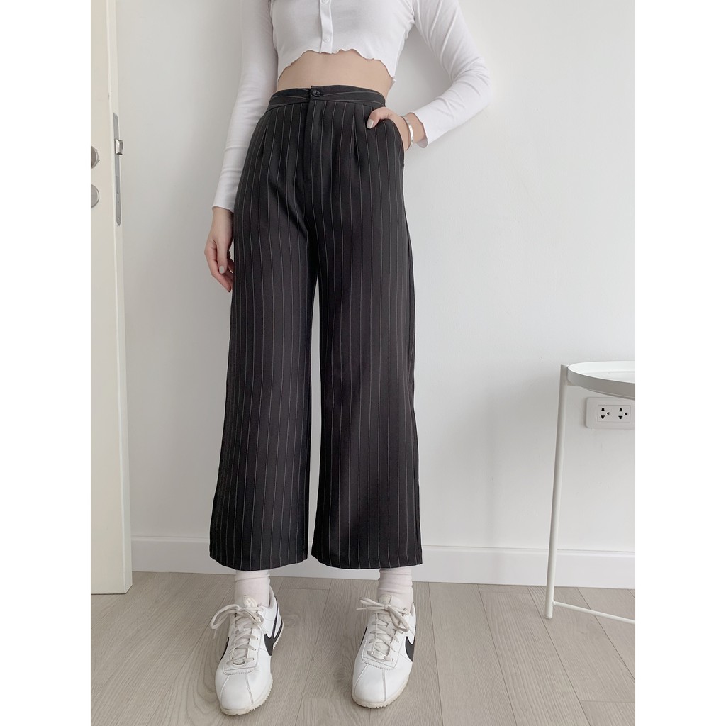 quần ống rộng dài cạp cúc TKQ22 1994closet