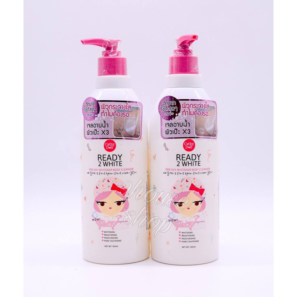 Sữa tắm Cathy Doll Ready 2 White 450ml Thái Lan