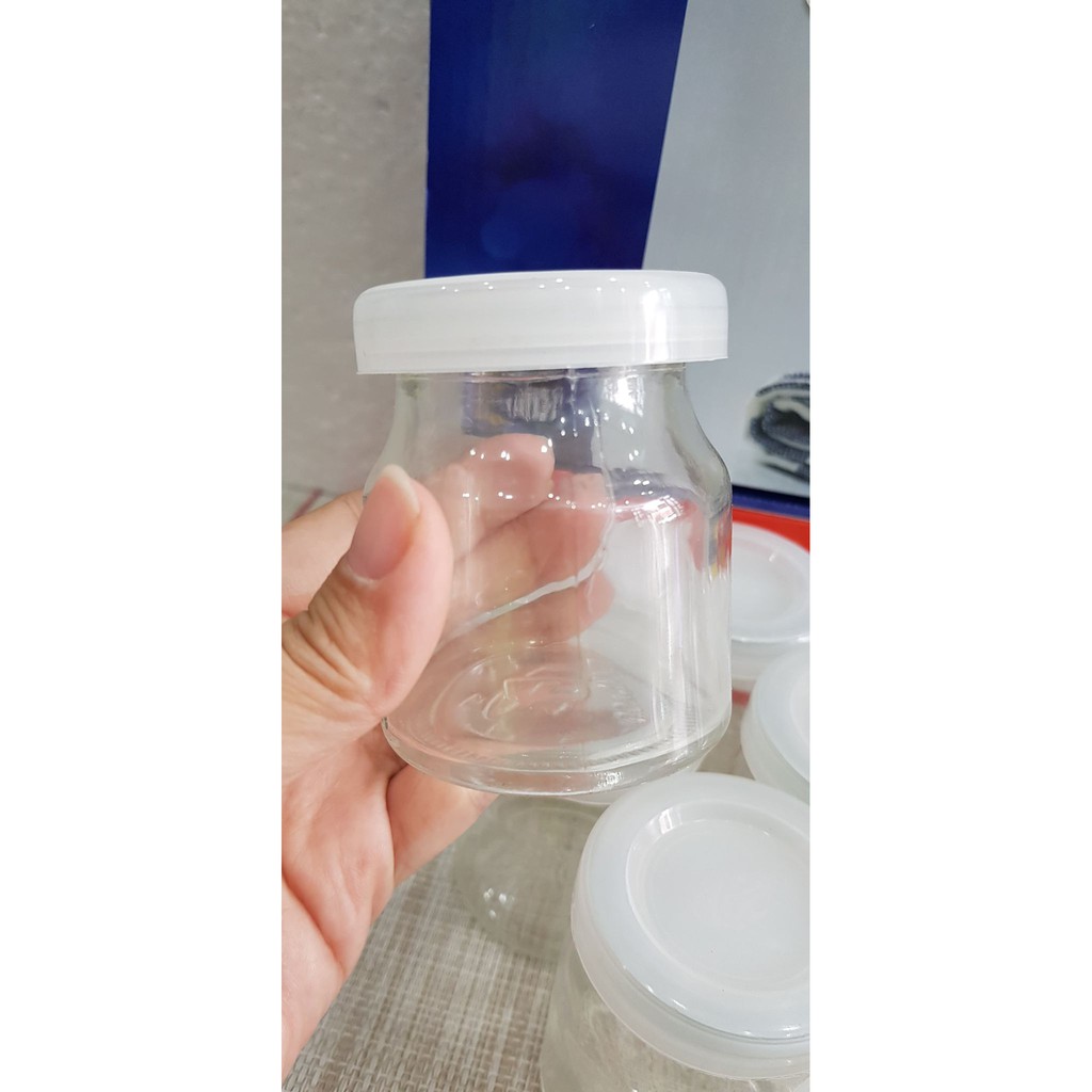 Hũ làm sữa chua thủy tinh Bộ 12 cái | BigBuy360 - bigbuy360.vn